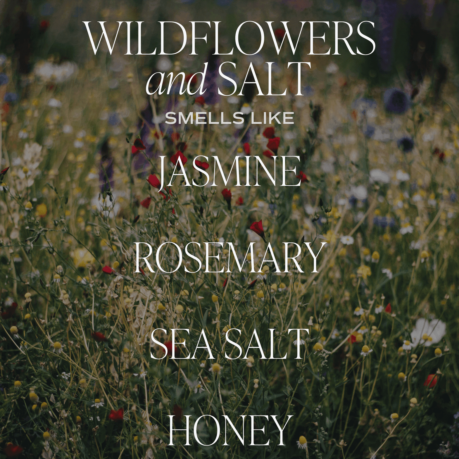 Wildflowers and Salt Soy Candle - White Jar - 11 oz - SwagglyLife Home & Fashion